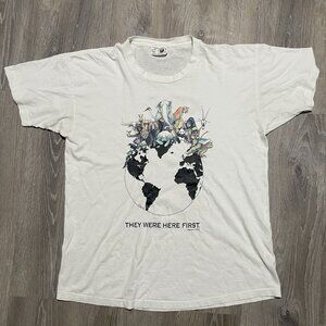 Vintage 1992 Save The Animals T-Shirt XL – Graphic Wildlife Tee Single Stitch US